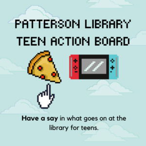 Patterson Teen Action Board (PTAB) meeting @ Patterson Library
