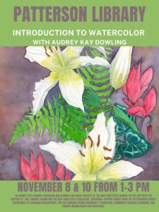 Introduction to Watercolor with Audrey Kay Dowling @ Patterson Library