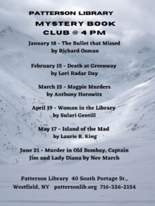 Mystery Book Club @ Patterson Library