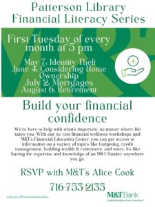 Financial Literacy Series with M&T Bank @ Patterson Library